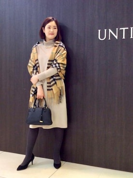「UNTITLED（アンタイトル）のアイテム（ワンピース/ドレス）」を使った、UNTITLEDさん（レディース・168cm）の冬コーディネート