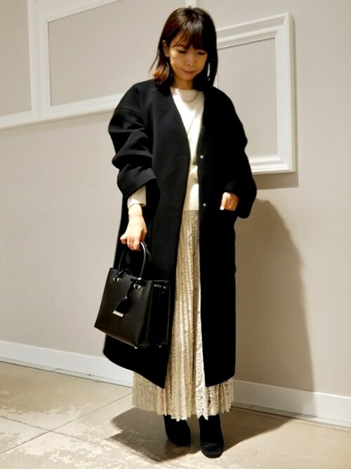 Untitled Untitled Official Untitledのノーカラーコートを使ったコーディネート Wear