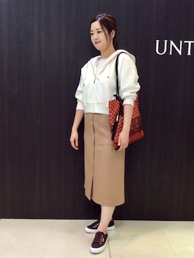 「UNTITLED（アンタイトル）のアイテム（スニーカー）」を使った、UNTITLEDさん（レディース・168cm）の冬コーディネート