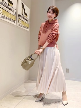 「UNTITLED（アンタイトル）のアイテム（スカート）」を使った、UNTITLEDさん（レディース・160cm）の冬コーディネート