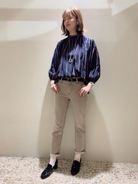 「UNTITLED（アンタイトル）のアイテム（パンツ）」を使った、UNTITLEDさん（レディース・169cm）の春コーディネート
