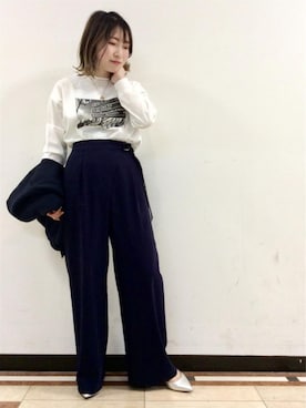 「UNTITLED（アンタイトル）のアイテム（ジャケット/アウター）」を使った、UNTITLEDさん（レディース・152cm）の春コーディネート