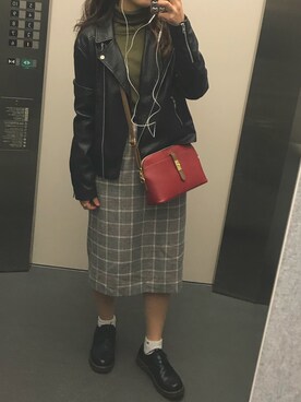 「H&M DIVIDED（エイチアンドエム　ディヴァイデッド）のアイテム（その他アウター）」を使った、yuiさん（レディース・155cm）の冬コーディネート