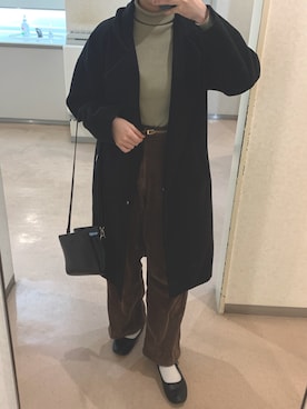 「ピスタチオ」｜「アイテム（チェスターコート）」を使った、yuiさん（レディース・155cm）の春コーディネート