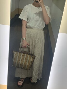 「DECO（デコ）のアイテム」を使った、yuiさん（レディース・155cm）の夏コーディネート