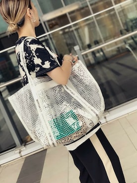 「WEEKEND(ER)（ウィークエンダー）のアイテム」を使った、yurikoさん（レディース・155cm）の夏コーディネート