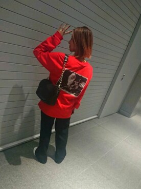 「FLAGSTUFF（フラグスタフ）のアイテム」を使った、yurikoさん（レディース・155cm）の秋コーディネート