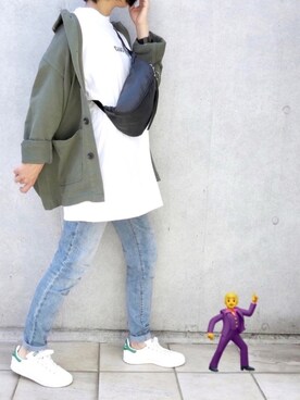 「antiqua」｜「アイテム（ラッピングキット）」を使った、なな☺︎さん（レディース・155cm）の春コーディネート