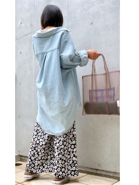 「Horn Please（ホーン プリーズ）のアイテム」を使った、なな☺︎さん（レディース・155cm）の夏コーディネート