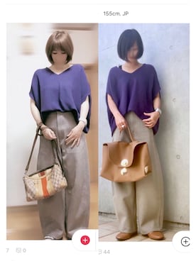 「仕事コーデ」｜「アイテム（その他）」を使った、なな☺︎さん（レディース・155cm）の秋コーディネート