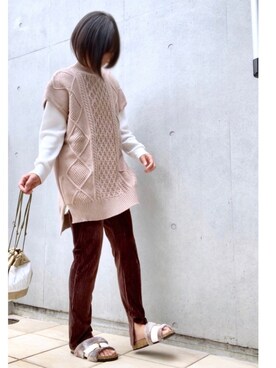 なな☺︎さん（レディース・155cm）の秋コーディネート