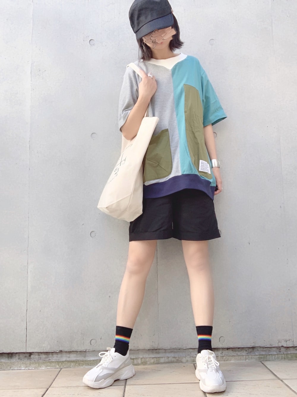 夏に最適 リブ Tシャツ&ショートパンツ セット シンプルコーデ Tシャツ×ショートパンツ」の人気ファッションコーディネート - WEAR