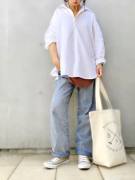 なな☺︎さん（レディース・155cm）の春コーディネート