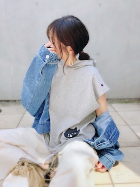 「にゃー」｜「アイテム（アクセサリー）」を使った、なな☺︎さん（レディース・155cm）の春コーディネート