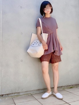 「AmbreNeige」｜「アイテム（その他シューズ）」を使った、なな☺︎さん（レディース・155cm）の春コーディネート