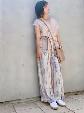 なな☺︎さん（レディース・155cm）の春コーディネート