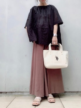 「STYLE DELI（スタイルデリ）のアイテム（アクセサリー）」を使った、なな☺︎さん（レディース・155cm）の春コーディネート