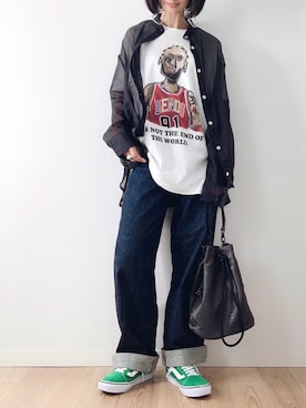 なな☺︎さん（レディース・155cm）の春コーディネート