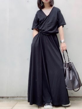 「STYLE DELI（スタイルデリ）のアイテム（アクセサリー）」を使った、なな☺︎さん（レディース・155cm）の夏コーディネート