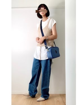「STYLE DELI（スタイルデリ）のアイテム（アクセサリー）」を使った、なな☺︎さん（レディース・155cm）の夏コーディネート