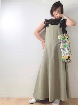 「STYLE DELI（スタイルデリ）のアイテム（アクセサリー）」を使った、なな☺︎さん（レディース・155cm）の夏コーディネート