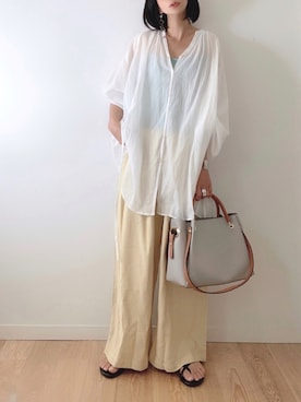 「STYLE DELI（スタイルデリ）のアイテム（アクセサリー）」を使った、なな☺︎さん（レディース・155cm）の夏コーディネート