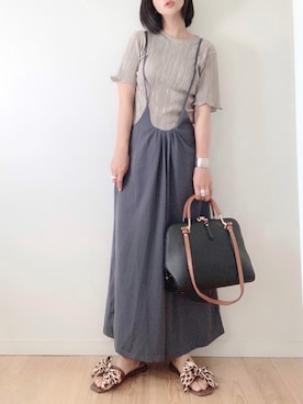 「STYLE DELI（スタイルデリ）のアイテム（アクセサリー）」を使った、なな☺︎さん（レディース・155cm）の夏コーディネート