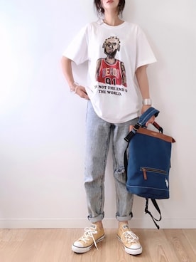 「STYLE DELI（スタイルデリ）のアイテム（アクセサリー）」を使った、なな☺︎さん（レディース・155cm）の夏コーディネート