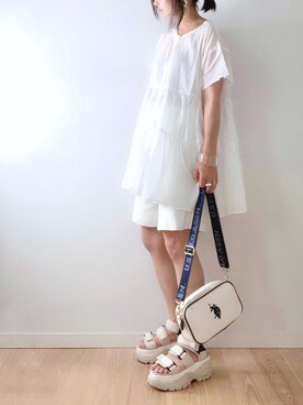 「DONOBAN（ドノバン）のアイテム（リング）」を使った、なな☺︎さん（レディース・155cm）の夏コーディネート