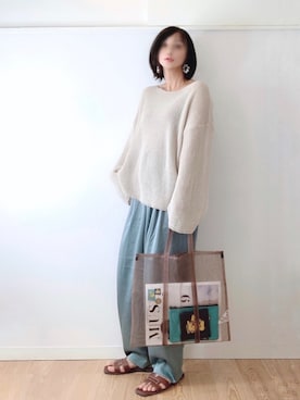 「Horn Please（ホーン プリーズ）のアイテム」を使った、なな☺︎さん（レディース・155cm）の夏コーディネート