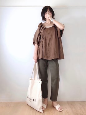 「STYLE DELI（スタイルデリ）のアイテム（アクセサリー）」を使った、なな☺︎さん（レディース・155cm）の夏コーディネート