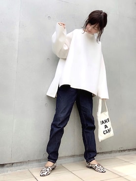 「AmbreNeige」｜「アイテム（バレエシューズ）」を使った、なな☺︎さん（レディース・155cm）の秋コーディネート