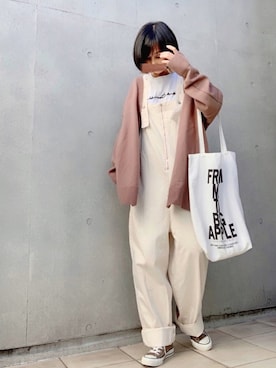 「CONVERSE（コンバース）の＜CONVERSE（コンバース）＞ALL STAR オールスター スニーカー ◆（スニーカー）」を使った、なな☺︎さん（レディース・155cm）の秋コーディネート