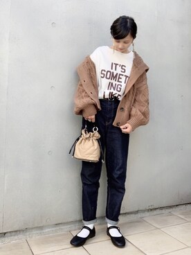 「CLEA（クレア）のアイテム（リング）」を使った、なな☺︎さん（レディース・155cm）の秋コーディネート