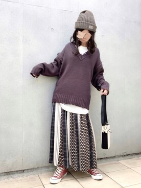 なな☺︎さん（レディース・155cm）の秋コーディネート