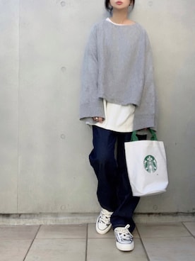 「DONOBAN（ドノバン）のアイテム（リング）」を使った、なな☺︎さん（レディース・155cm）の冬コーディネート