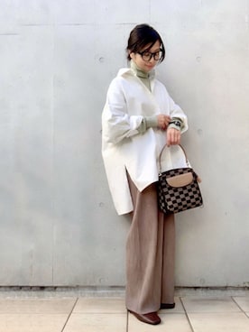 「chapter world（チャプターワールド）のアイテム」を使った、なな☺︎さん（レディース・155cm）の冬コーディネート