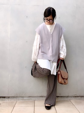 なな☺︎さん（レディース・155cm）の春コーディネート