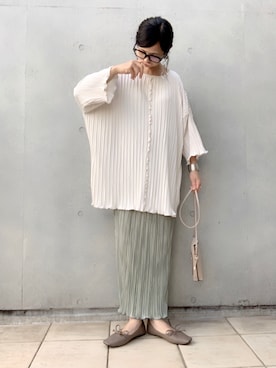 「STYLE DELI（スタイルデリ）のアイテム（アクセサリー）」を使った、なな☺︎さん（レディース・155cm）の春コーディネート