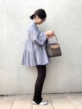 「chapter world（チャプターワールド）のアイテム」を使った、なな☺︎さん（レディース・155cm）の春コーディネート