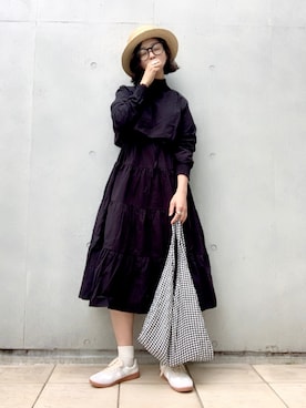 「seeds（シーズ）のアイテム」を使った、なな☺︎さん（レディース・155cm）の春コーディネート