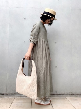 「seeds（シーズ）のアイテム」を使った、なな☺︎さん（レディース・155cm）の春コーディネート