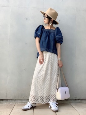 なな☺︎さん（レディース・155cm）の春コーディネート