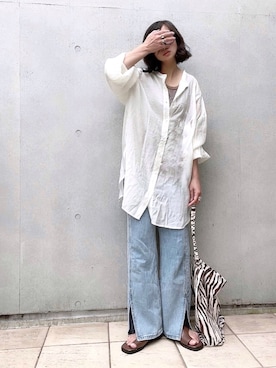 なな☺︎さん（レディース・155cm）の春コーディネート