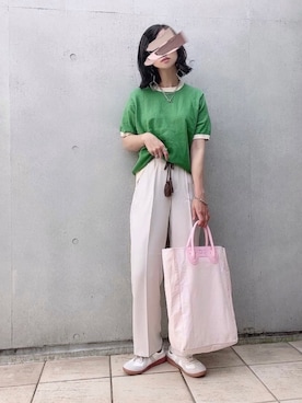 「seeds（シーズ）のアイテム」を使った、なな☺︎さん（レディース・155cm）の夏コーディネート