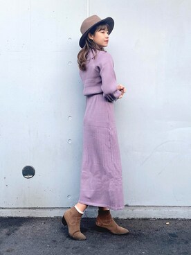 𝐑𝐈𝐎さん（レディース・161cm）の冬コーディネート