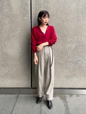 「Steven Alan（スティーブンアラン）のアイテム（アクセサリー）」を使った、ayuka  katoさん（レディース・153cm）の秋コーディネート