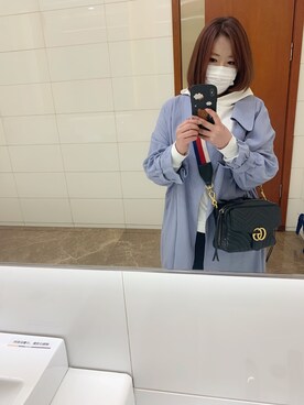 「JEANASIS（ジーナシス）のアイテム（トレンチコート）」を使った、nisikihana( ◡̈)งさん（レディース・163cm）の春コーディネート