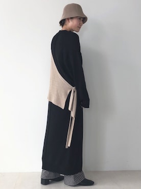 「Bab（バブ）のアイテム（ワンピース/ドレス）」を使った、aykiiさん（レディース・154cm）の冬コーディネート
