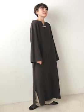 「Bab（バブ）のアイテム（パンツ）」を使った、aykiiさん（レディース・154cm）の冬コーディネート